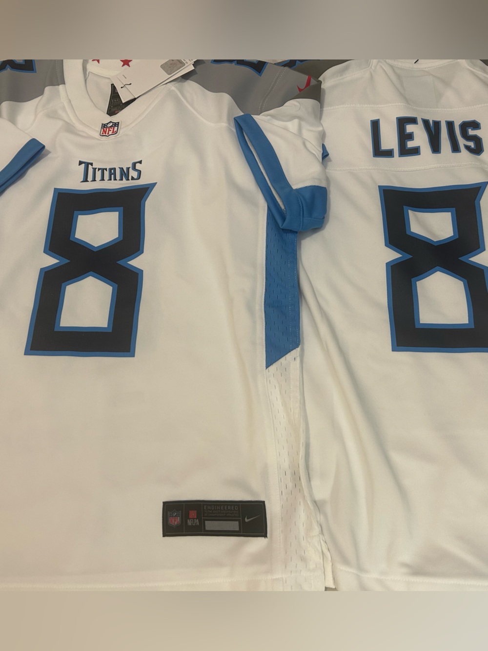 Nike brand TENNESSEE TITANS WILL LEVIS Youth JERSEY Sz M or L New w tags